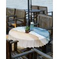 thumbnail image 2 of nqOlkjepod Blue Coastal Outdoor Tablecloth with Umbrella Hole & Zipper, Summer Beach Waves Nautical Watercolor Round Table Cover 60 Inch, Dining Waterproof Table Cloth Protector for Patio/Party, 2 of 7