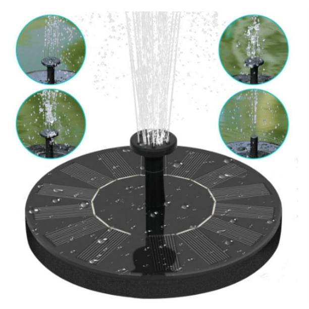 Mini Solar Powered Fountain Water Fountain Pool Pond Floating for Bird