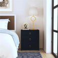 thumbnail image 5 of Home Square 3 Drawer Nightstand in Navy Blue Finish- Set of 2, 5 of 7