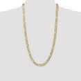 thumbnail image 5 of Auriga Fine Jewelry 14K Yellow Gold 6.75 mm Concave Open Figaro Chain Necklace for Men 28", 5 of 7