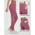 thumbnail image 4 of baleaf Women's Fleece Lined Joggers Winter Thermal Pants Rose Red L, 4 of 7