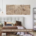 thumbnail image 6 of 3pcs Wooden Wall Art, Mountain Decor Single Line Minimalist Decor Mountain Wall Art, Abstract Mountain Line Wood Wall Decor Hanging for Living Room Bedroom Bathroom Home Decor, 6 of 7