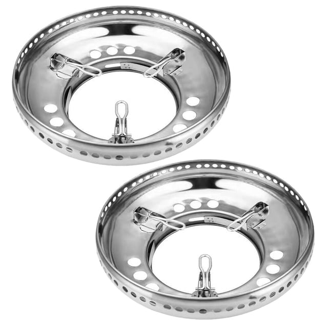 SOPOTUTU Sturdy Stainless Steel Gas Stove Rings for Home Use with Windproof Design and Wide Application Silver