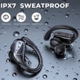 thumbnail image 2 of Bluetooth 5.3 Ear Hook Headphones TWS Wireless Earphones HiFi Stereo Waterproof Headsets LED Display Long Standby Button Earbuds BQWCHIN, 2 of 8