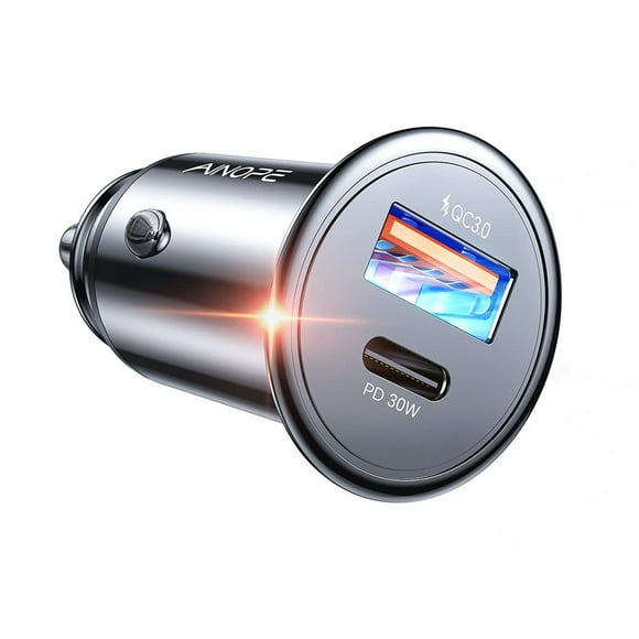 Cigarette Lighter USB C, 48W PD&QC 3.0 Car Charger USB C, Fast Metal Car Charger USB C Adapter Car Accessories Compatible with iPhone 14 13 12 11 Pro Max, iPad, Samsung S23/22