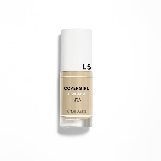 COVERGIRL TruBlend Hydrating Foundation, Dewy Finish, Lasts All Day, Lightweight, Oil-free Formula, Blurring Imperfections, 100% Cruelty-Free