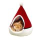 thumbnail image 3 of Suministros para fiestas navideñas para mascotas, perrera cerrada cálida de invierno con árbol de Navidad, nido para gatos de bolsa mongola extraíble y lavable., 3 of 5