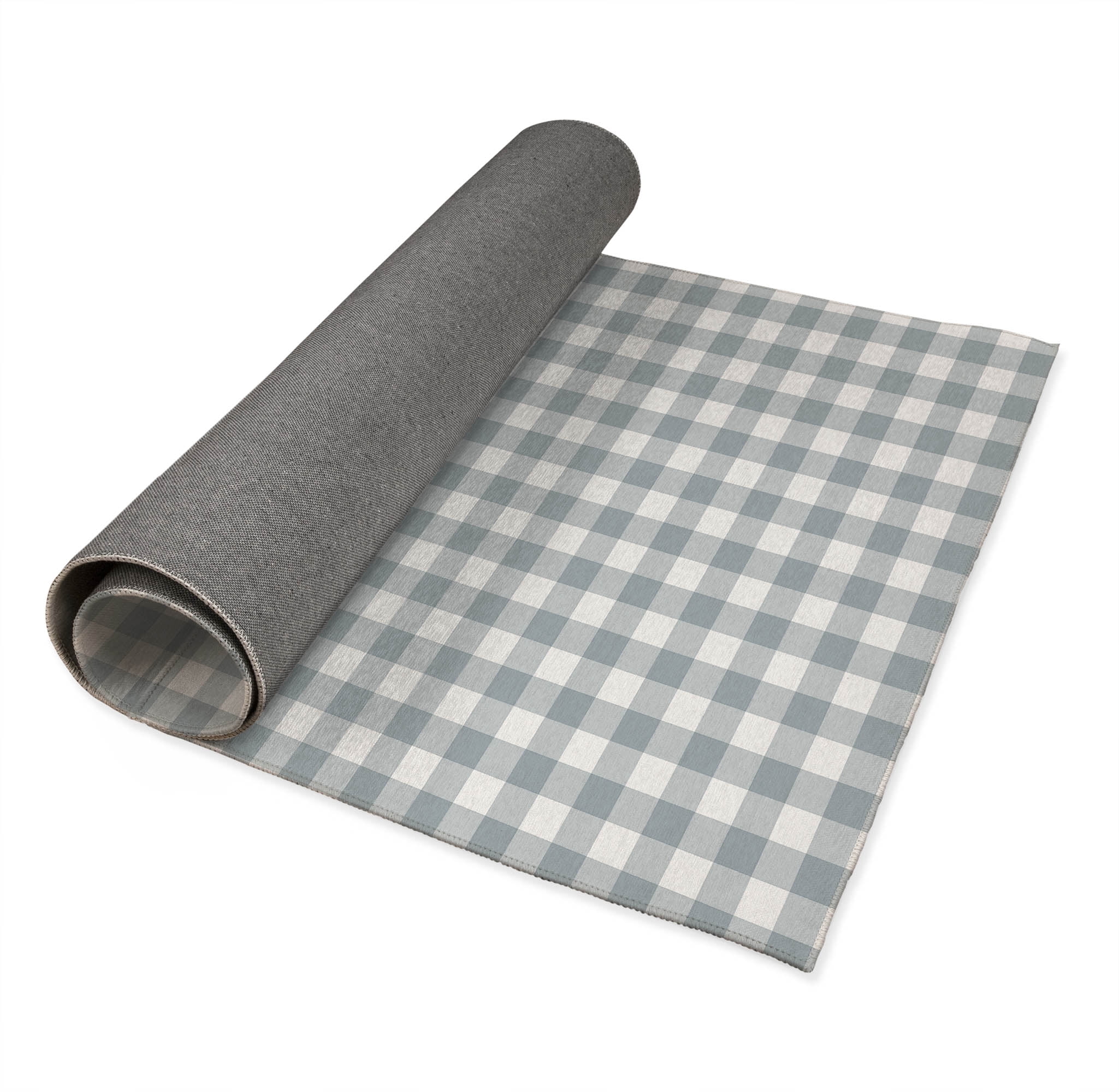 Proper Gingham Slate Blue Kids Play Mat