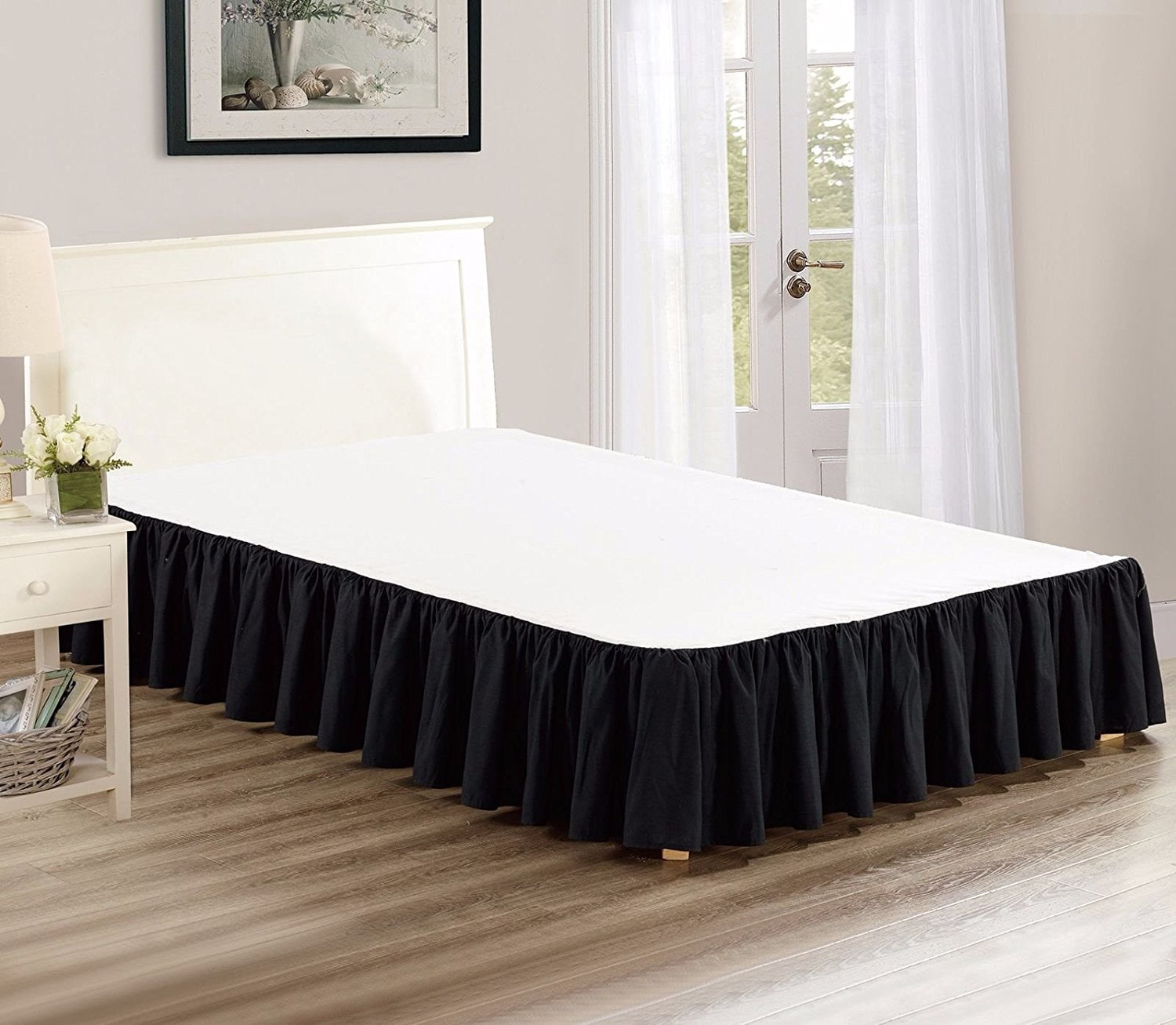 Solid Chic Dust Ruffle Bed Skirt, 15