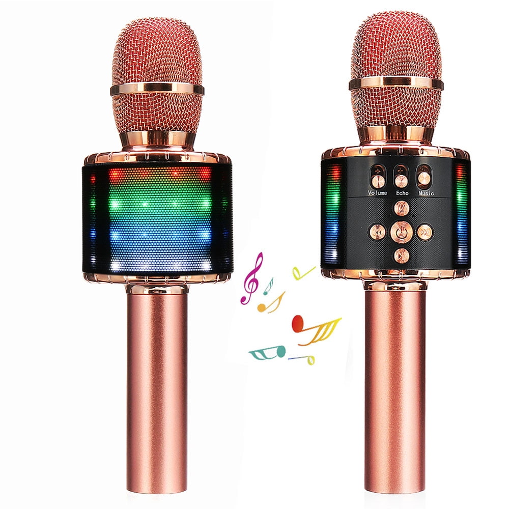 Buy EIMELI Bluetooth Karaoke Wireless Microphone with LED Lights, 4 in