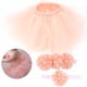 thumbnail image 5 of M Buder Conjunto de Falda Tutú de Tul para Recién Nacido Niña, Vestido de Fotografía para Bebé con Diadema y Top Envuelto, Accesorios de Estudio Fotográfico, Rosa Claro (80 cm / 31.5 inches), 5 of 9