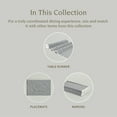 thumbnail image 4 of over&back 18x108 Woven Frayed Chambray Cotton Table Runner - Washable Table Runners for a Custom Home Decor Tablescape - Hand-Finished Frayed Edges - Coffee Table, Dinner Table, Living Room - Grey, 4 of 12
