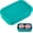 Rectangular Green, variant on Square Travel Soap Case, Bar Soap Holder for Dr Squatch, Silicone Soap Case | with Soap Saver, Portable Shampoo Bar Soap Box for Shower, Travel, Camp (Cement Gray)