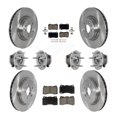 thumbnail image 1 of Transit Auto Front Rear Hub Bearings Assembly Disc Brake Rotors and Ceramic Pads Kit (10Pc) for Car 2017-2019 Tesla X S with Brembo Calipers - Left Right Side (Driver Passenger) KBB-130995, 1 of 11