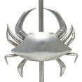 thumbnail image 4 of Simple Designs Shoreside 18.25" Tall Coastal Brushed Nickel Pinching Crab Shaped Bedside Table Desk Lamp, 4 of 7