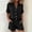 Black, variant on Linen Outfits Women 2 Piece Collar Button Down Short Sleeve Matching Set Tops and Shorts Summer Casual Lounge Vacation Breathable Beach Clothes