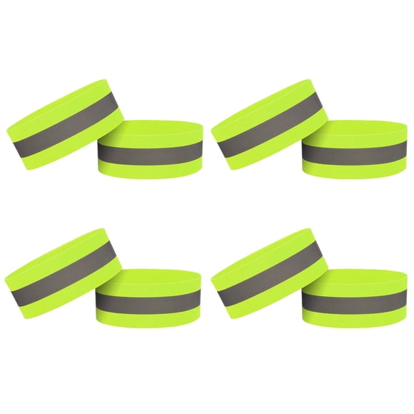 Xihbxyly Brazaletes Reflectantes, 8 Correas Ajustables, Visibilidad de 360°, Bandas Elásticas Ligeras, Equipo de Seguridad para Deportes Al Aire Libre, Carrera Nocturna, Ciclismo y Jogging, Tamaño 35