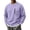 Purple, variant on Fnooota Men's Crew Neck Sweatshirts, Long Sleeve Casual Pullover Zipper Pockets Fall Tops Khaki Size S-2XL