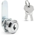 thumbnail image 2 of BTEPSGA 6 Pack Cam Locks Keyed Alike, 1-1/8" (30mm) Set for Drawers, Mailbox, Tool Box, RV, File Cabinet Locks with Keys, 2 of 7