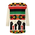 thumbnail image 6 of Craaazy Black History Month Clothing for Women Crewneck 3/4 Sleeve Summer Cozy Shirts Gifts, 6 of 9