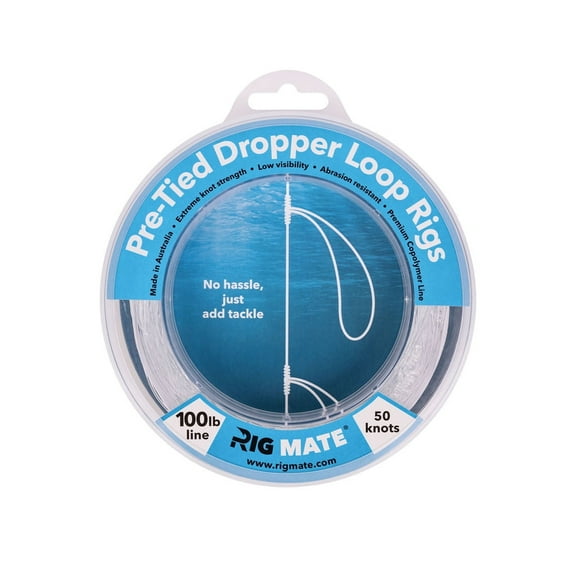 RIG MATE 100 LB PRE TIED DROPPER LOOP RIGS 50 KNOTS