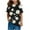 E077-Black, variant on hengsof Girls Fashion Floral Print Short Sleeve Cotton T-Shirt Comfortable and Breathable Pullover Summer Crew Neck Loose Casual Top 3-14 Years