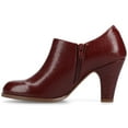 thumbnail image 2 of Journee Womens Sanzi Medium and Wide Width Comfort Insole Inside Zip Block Heel Booties, 2 of 9