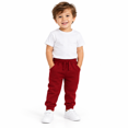 thumbnail image 5 of Red Toddler Boys Sweatpants 4t, Drawstring Elastic Waist Toddler Jogger Pants with Pockets, Kids Cuffed Joggers, 5 of 5
