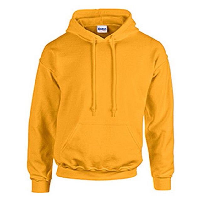 Gildan Sweat à Capuche pour Hommes avec Poche en Maille Côtelée, Or, TTTG