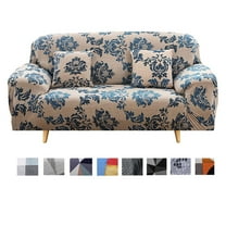 1 2 3 4 Seater Printed Sofa Cover Couch Slipcover, Elastic Stretch Armchair / Loveseat / Couch Sectional Sofa Slipcover Furniture with 1 Pillowcase Protector Dog Pet