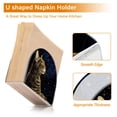 thumbnail image 4 of Cat Starry Sky Napkin Holder for Table Clear Napkin Stand Paper Holder Acrylic Organizer Dispenser Napkins for Dinner Kitchen Restaurant Room, 4 of 8