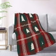 thumbnail image 2 of XMXT Flannel Warm Throw Blanket, Christmas Plaid Tree Bedroom Decor Blankets for Bed Couch Living Room, 50 x 70 inches, 2 of 9
