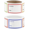 thumbnail image 1 of 2 rollos de 400 etiquetas adhesivas para alimentos, etiquetas para congelador de 1 x 1,6 pulgadas, etiquetas de fecha fáciles de despegar para alimentos, 1 of 5