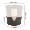 thumbnail image 3 of Leodye 1PCS Water Absorbent Root Control Plant Pot Detachable Plastic Planter Simple Design Cultivation Container for Pothos Indoor Green Plant Growing -4.92x4.92in, 3 of 7