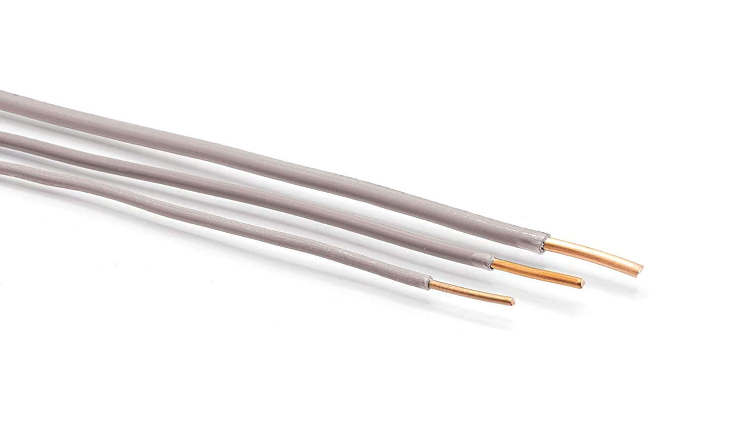 100 Feet (30 Meter) - Insulated Solid Copper THHN / THWN Wire - 12 AWG, Wire is Made in the USA, Residential, Commerical, Industrial, Grounding, Electrical rated for 600 Volts - In Grey