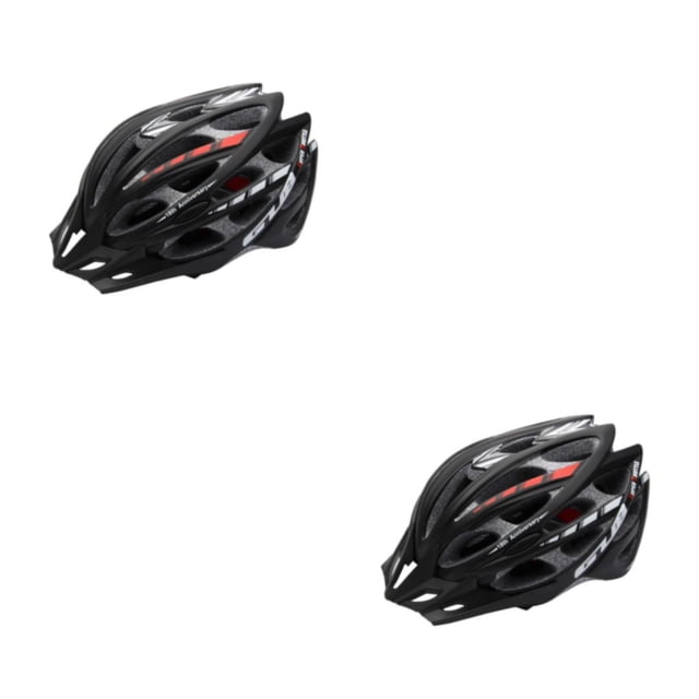 Sonducket casco de bicicleta de 30 agujeros protección transpirable absorción de choque cascos de ciclismo de noche portátiles viseras Negro/L 2piezas