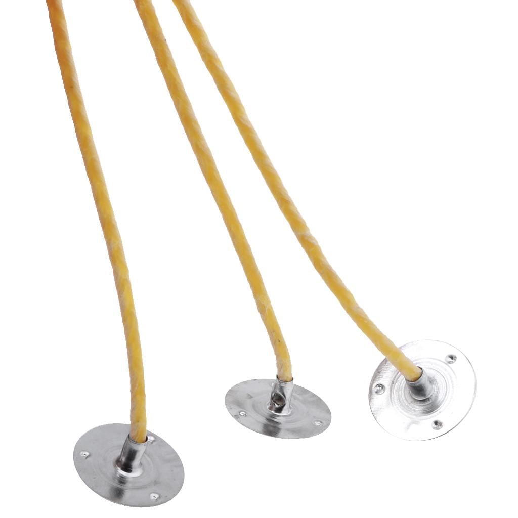 FVDPWYE 150 Pieces 20cm Beeswax Candle Wicks With Sustainers For DIY Candle Making