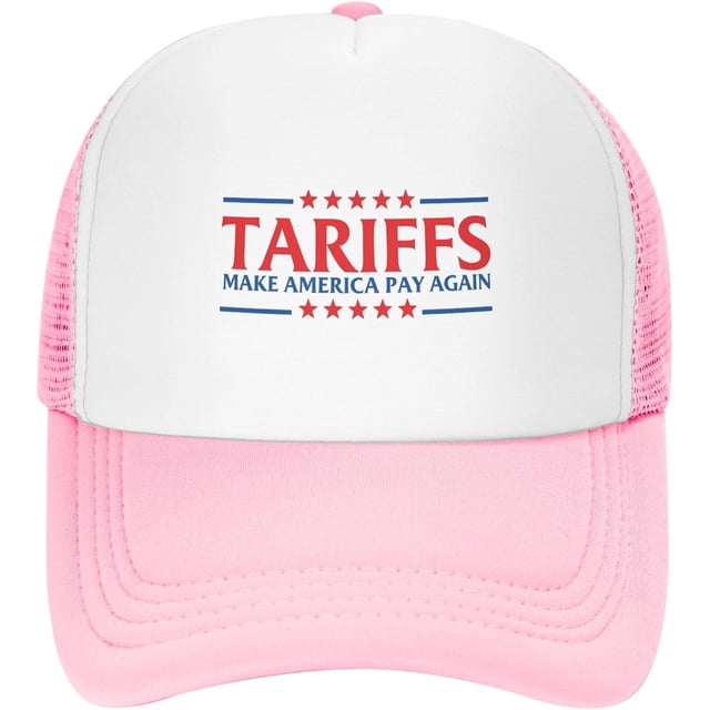 Tariffs Make America Pay Again Trucker Hats Resist Tariffs Baseball Cap for Mens Women Snapback Mesh Back Caps