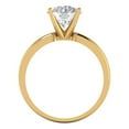 thumbnail image 4 of 2 ct Round Cut Simulated Diamond Solitaire Engagement Ring for Women in 18K Yellow Gold, 4 of 5