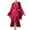 Wine, variant on Women's Ice Silky Robe With Trim Silky Kimono Feather Trim Long Bathrobe With Tie