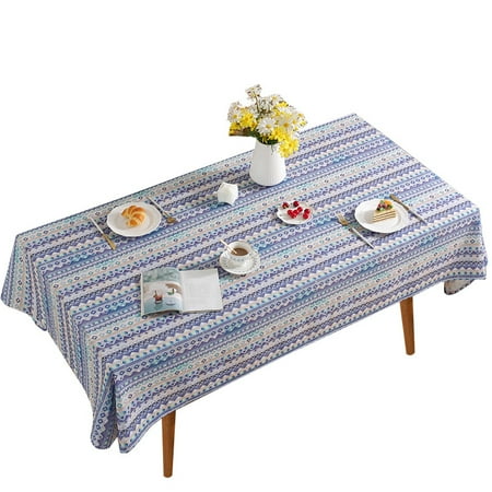 

QINGYU Tablecloth Rectangular Retro Dormitory Student Desk Tablecloth Bedroom Table Mat 110*110cm