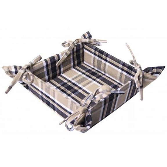 Mr. MJs Trading AG-45298-8x8 8 x 8 in. Ribbed Table Runner with Tassels Haze