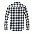 thumbnail image 4 of Bovxnpu Men Long Sleeve Shirts Plaid Button Down Casual Shirt Dress Shirts, Men's Long Sleeve Button Down Plaid Shirt Casual Soft Casual Fashion Mens Tops, 4 of 4