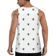 thumbnail image 3 of Fotbe Hand Drawn Turtle Pattern Men's Quick Dry Workout Tank Top Gym Muscle Tee Fitness Bodybuilding Sleeveless T Shirt Breathable Workout Shirt-XX-Large, 3 of 9