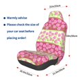 thumbnail image 3 of Fuzoiu Flowers Print Elastic Car Seat Covers, Seat Cover Protector,Universal Fit Interior Covers for Most Cars,Washable Seat Cover Non Slip for SUV,Sedan,Van, 3 of 5