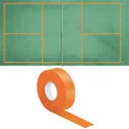 thumbnail image 4 of Cinta adhesiva para marcar líneas en canchas de voleibol y básquetbol, ideal para exteriores, color naranja, rollo de alta resistencia., 4 of 7