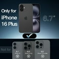 thumbnail image 2 of JETech Case for iPhone 16 Plus 6.7-Inch, Non-Yellowing Shockproof Phone Bumper Cover, Anti-Scratch Clear Back (Black), 2 of 6