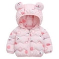 thumbnail image 4 of Gpaecead Toddler Boys Girls Winter Coats Zippers Puffer Cotton Padded Jacket For Baby Infant Kids Winter Baby Clothes 1-7 Years Pink, 4 of 4