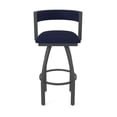 thumbnail image 5 of 861 Artemis 30" Swivel Bar Stool with Pewter Finish and Canter Twilight Seat and Back, 5 of 5