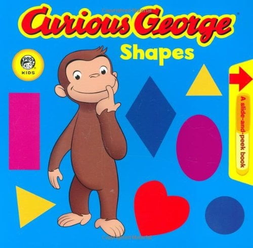Curious George Color Shape Pre-Owned Curious George Shapes (Cgtv Pull Tab Board Book) (Unknown ...